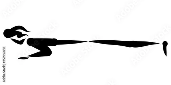 Fototapeta man performs sports pushups, sports exercises, black abstract pattern	