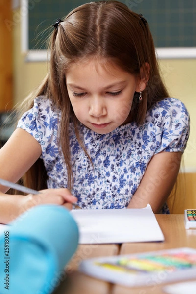 Obraz Mädchen in der Grundschule