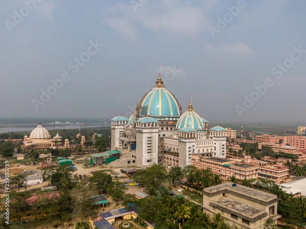 Obraz Aerial view of Mayapur Temple. TOVP