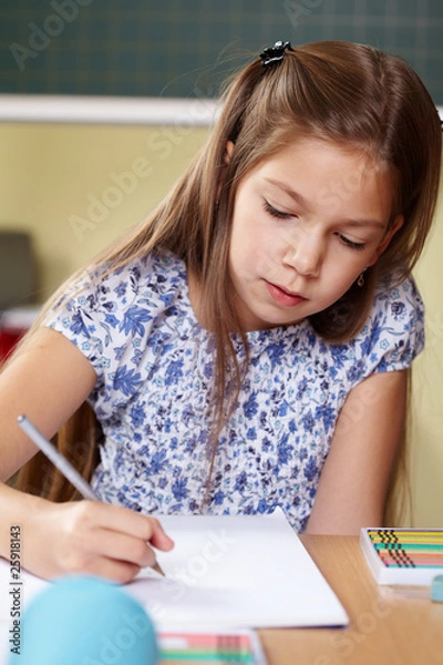 Obraz Mädchen in der Grundschule