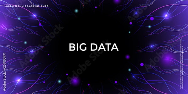 Fototapeta 5G 테크놀로지 ,미래기술 백그라운드,빅 데이터 백그라운드