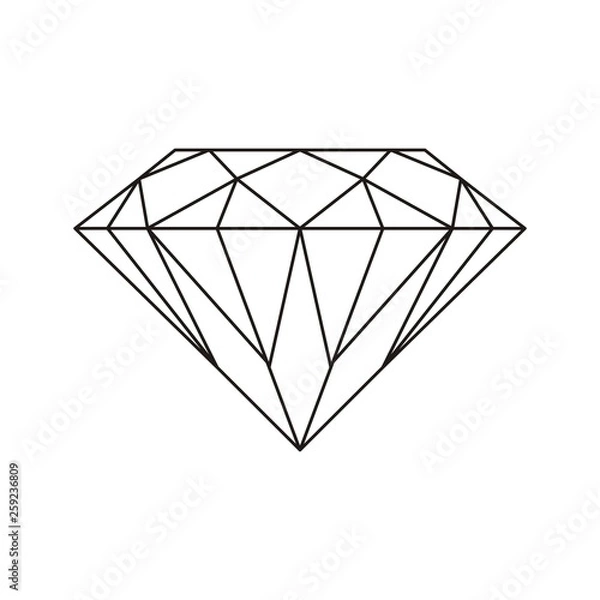 Obraz Diamant saubere Vektorgrafik