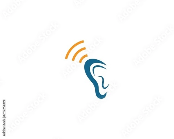 Fototapeta Hearing Logo vector