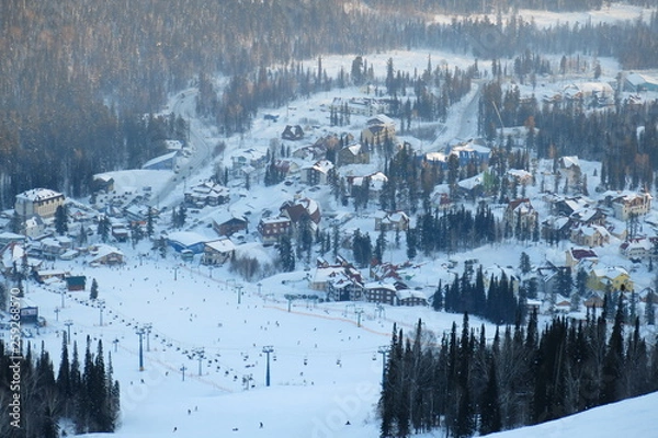 Obraz ski resort
