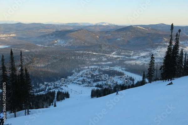 Obraz ski resort