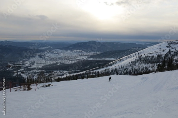 Obraz winter mountain landscape