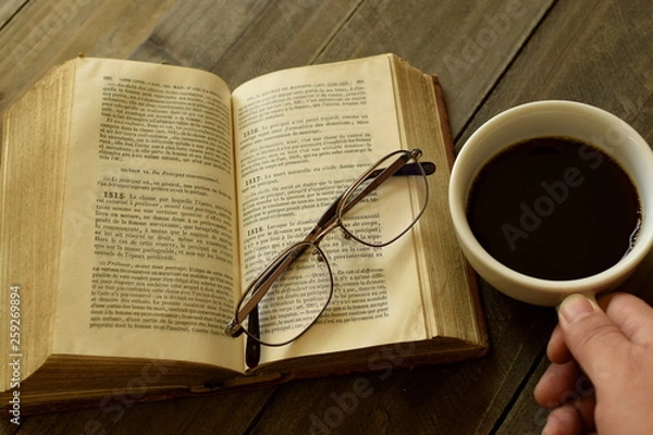 Obraz 古書を読む