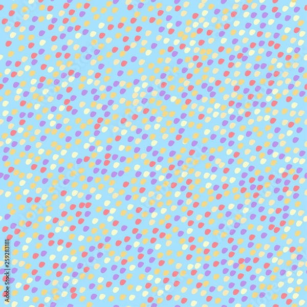 Fototapeta pattern with multicolor circles on blue