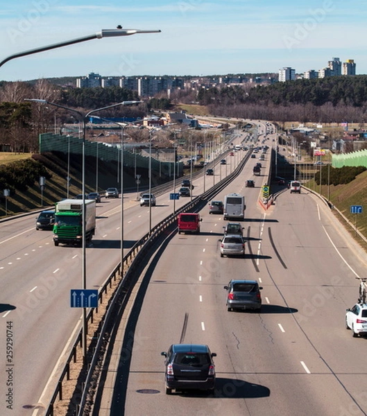 Fototapeta Roads of Vilnius