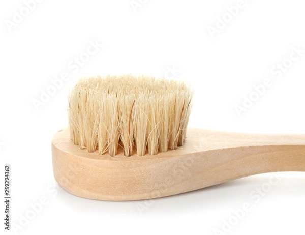 Obraz Massage brush on white background