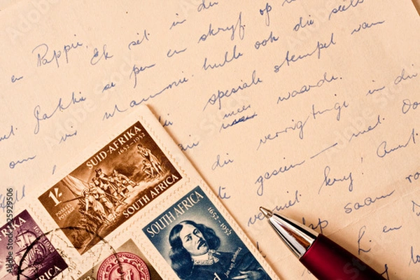 Obraz vintage letter