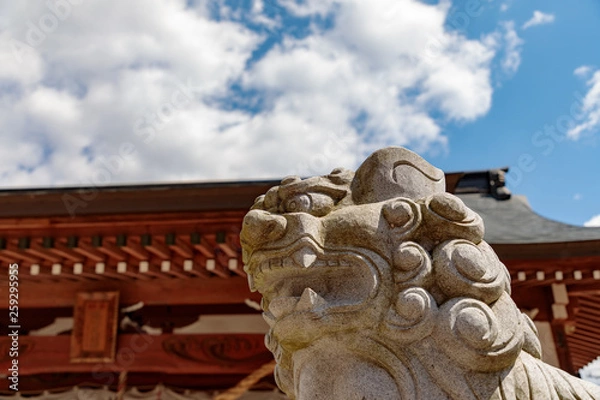 Fototapeta 狛犬と空