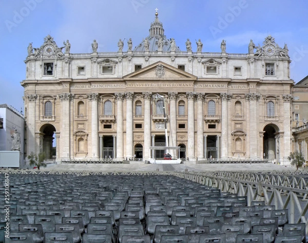 Fototapeta st. peter's basilica in Vatican, basilica di san pietro in vaticano