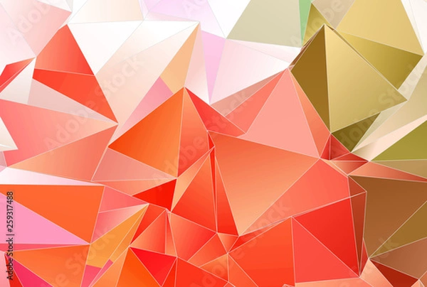 Fototapeta Abstract Low-Poly background. triangulated texture. Design 3d. Polygonal geometrical pattern. Triangular modern style