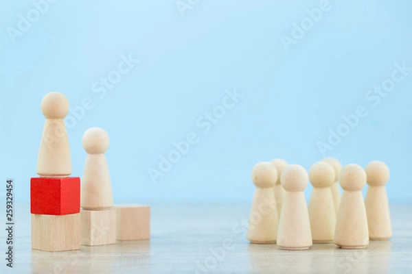 Fototapeta Human resource management, finding business people and business team With business leader concepts-Image.