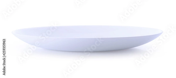 Obraz empty plate isolated on white background