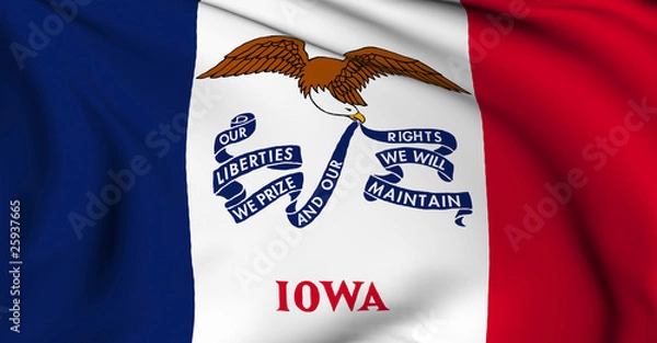 Obraz Iowa flag - USA state flags collection