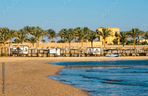 Obraz Beach at Coraya Bay, Egypt