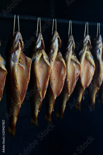 Obraz Tradycyjna wędzarnia ryb