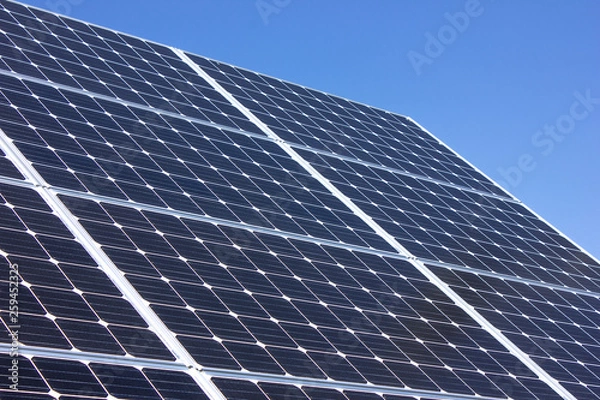 Fototapeta ソーラーパネル 太陽光発電システム