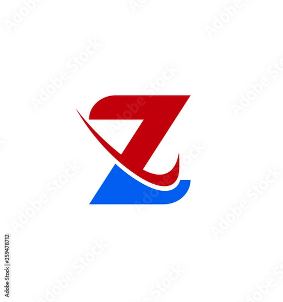 Fototapeta Letter Z logo icon design template elements