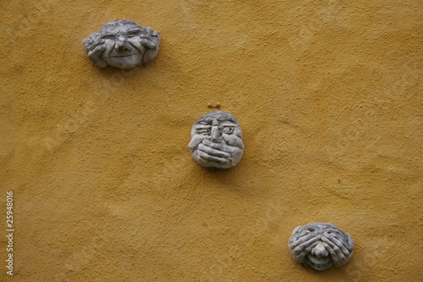 Obraz trzy mądre małpki