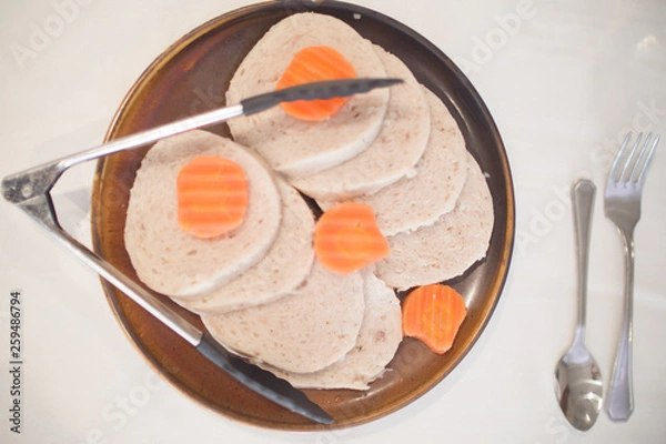 Obraz Giltfish. A traditional Ashkenazi dish for Passover.