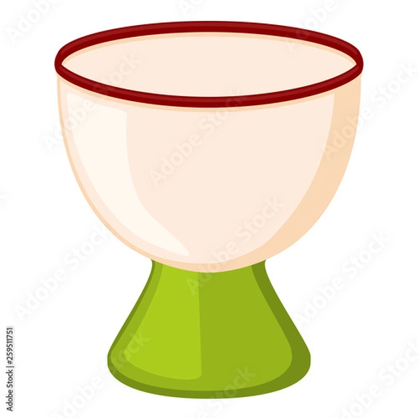 Obraz Colorful cartoon empty egg cup