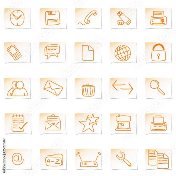 Obraz Icons gezeichnet