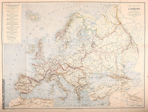 Fototapeta Map of Europe 