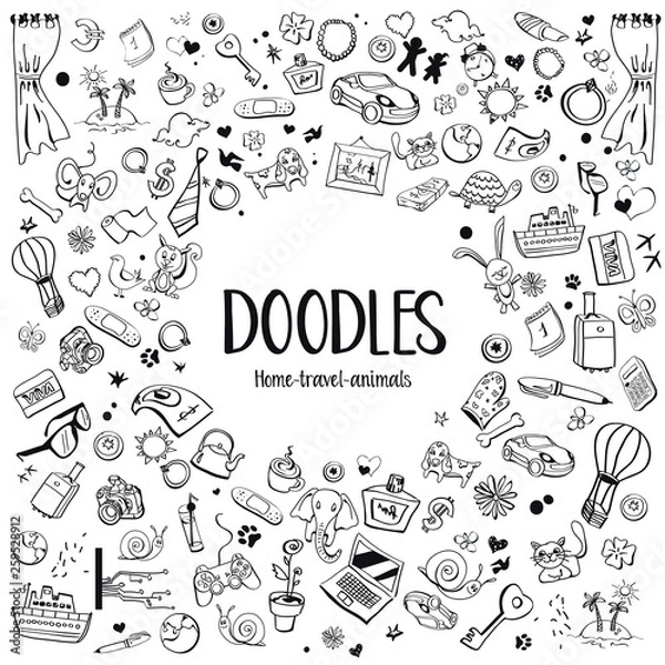 Fototapeta Mix doodles