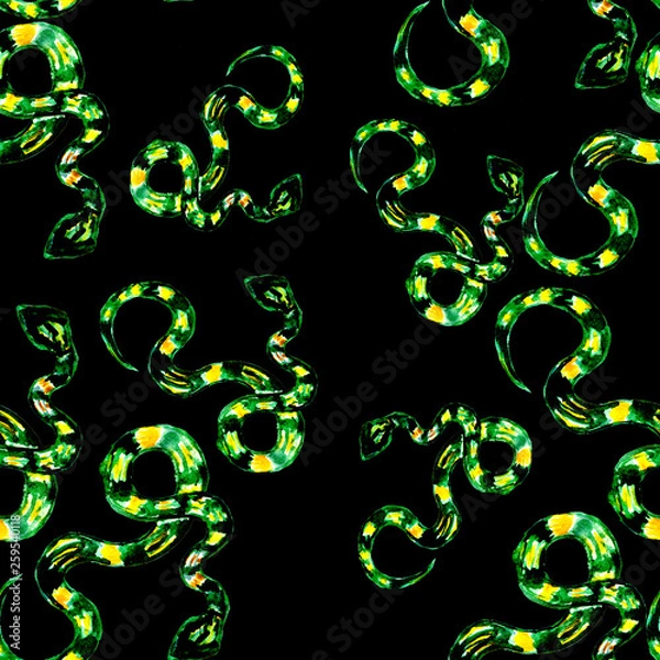 Obraz neon snakes pattern