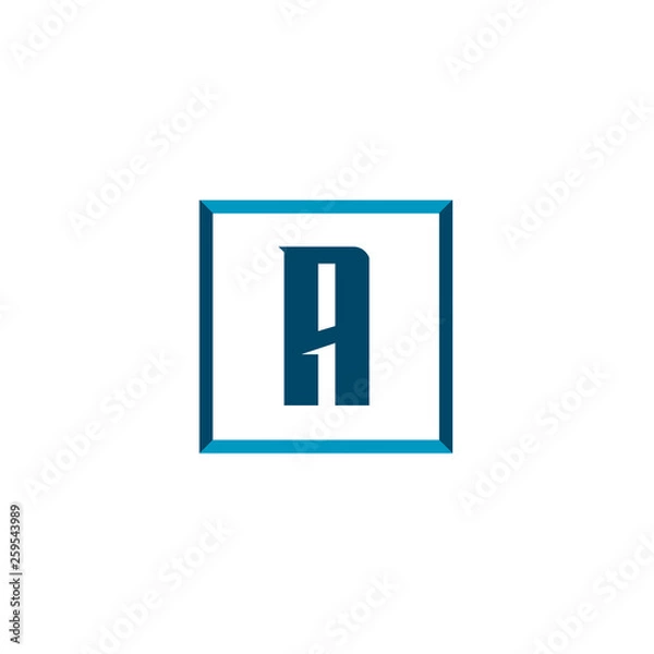 Obraz Initial Letter Logo A Template Vector Design