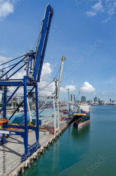 Fototapeta Container terminal