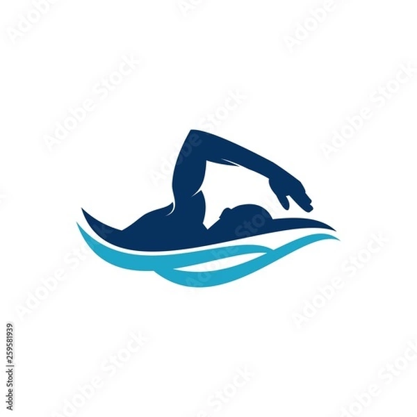 Obraz swimming logo