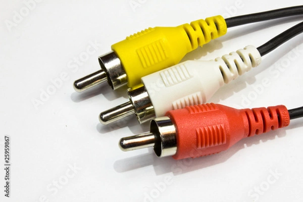 Obraz Koaxkabel mit Cinchstecker