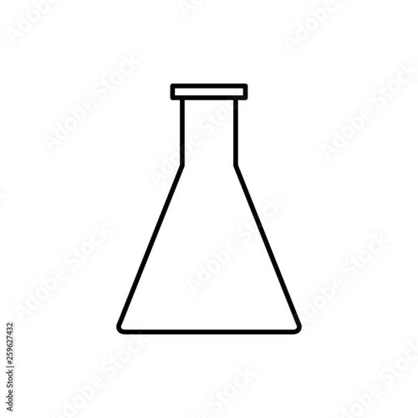 Fototapeta vector outline icon of test tube