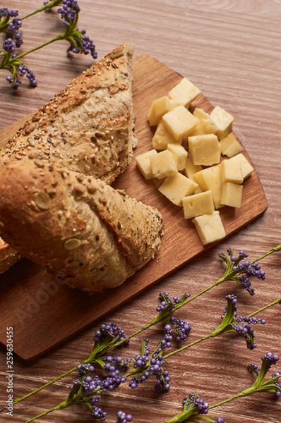 Obraz bread and cheese