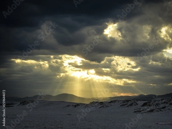 Obraz sunset in mountains