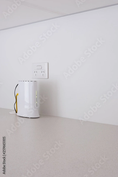 Obraz Modem against a white wall