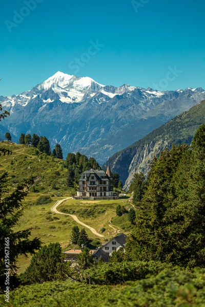 Obraz Old villa in the alps