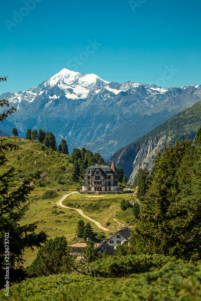 Obraz Old villa in the alps