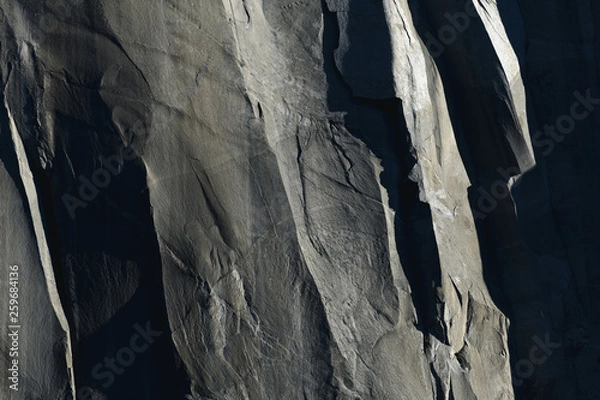 Obraz Dramatic abstract granite texture of El Capitan in Yosemite