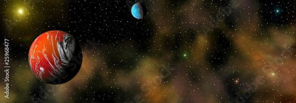 Fototapeta space panorama