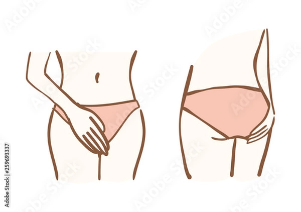 Obraz デリケートゾーン　悩み　前後