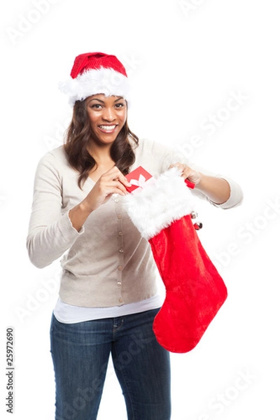 Obraz Christmas woman