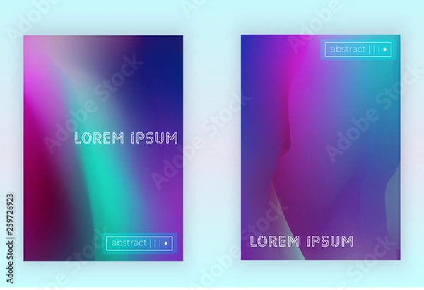 Fototapeta Abstract  cloudy vector  background cover set