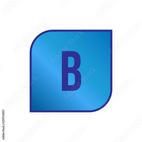 Obraz Initial Letter Logo B Template Vector Design