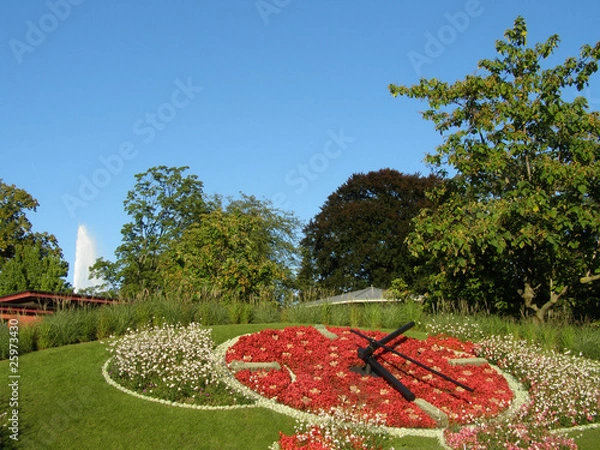 Obraz Horloge florale à Genève