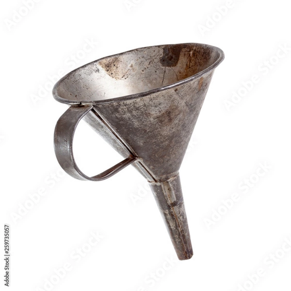 Obraz Old funnel on white